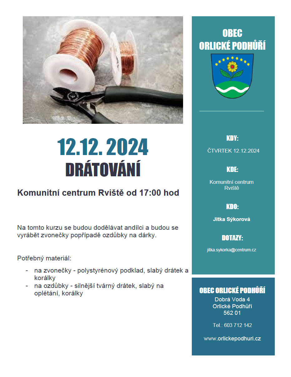 Drátování 12.12.2024