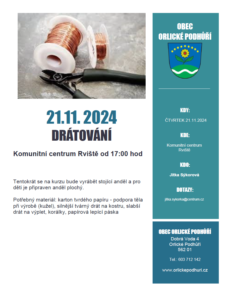 Drátování 21.11.2024