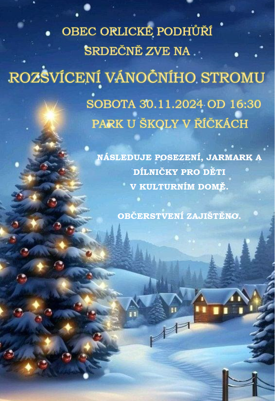 rozsvícení stromu 30.11.2024