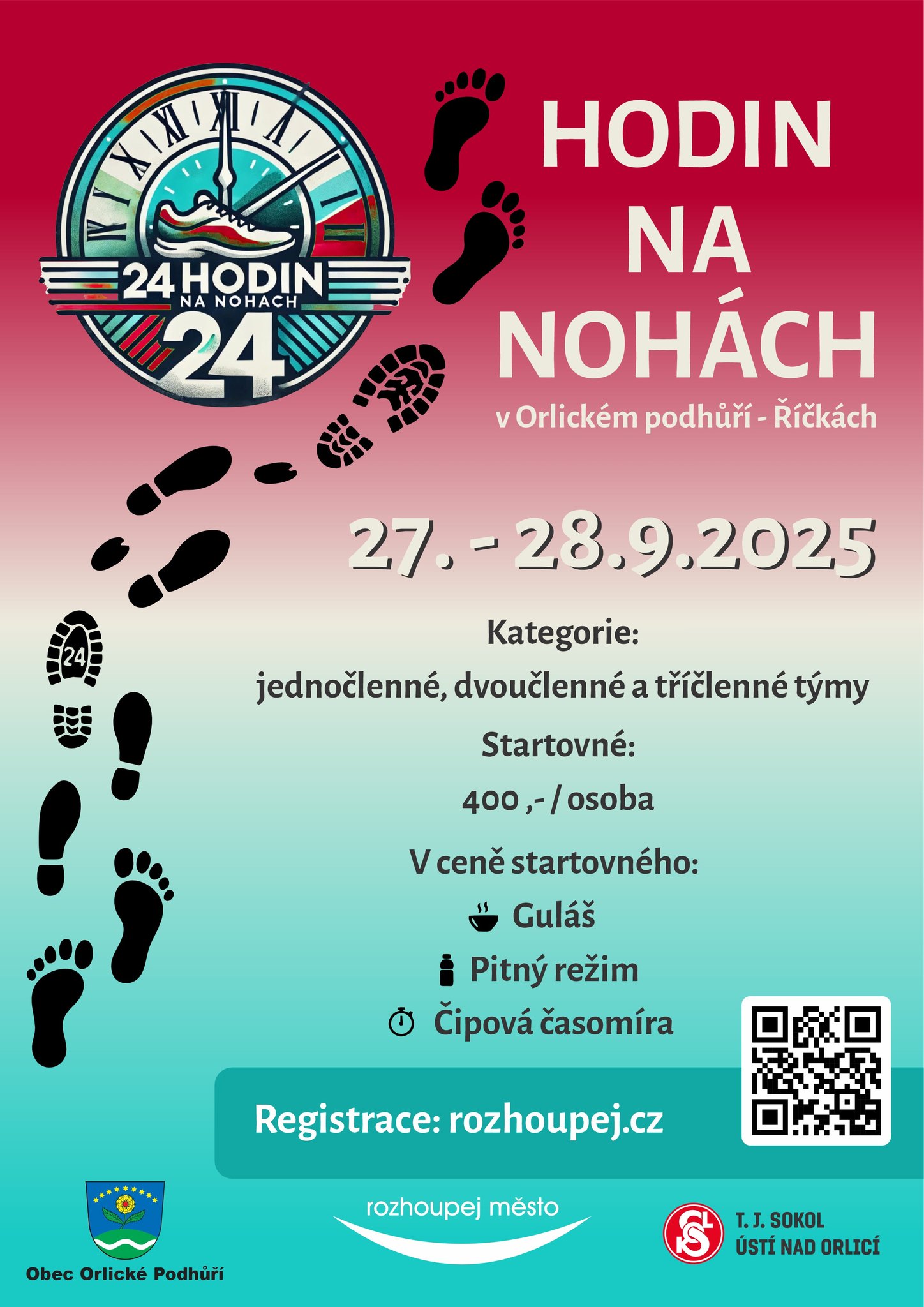 24 hod na nohách