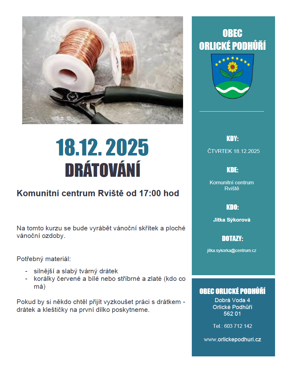 Drátování 18.12.2025