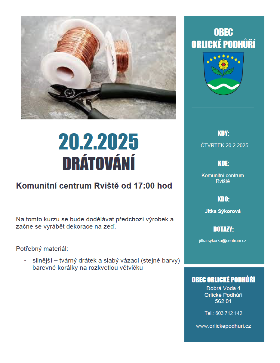 Drátování 20.2.2025