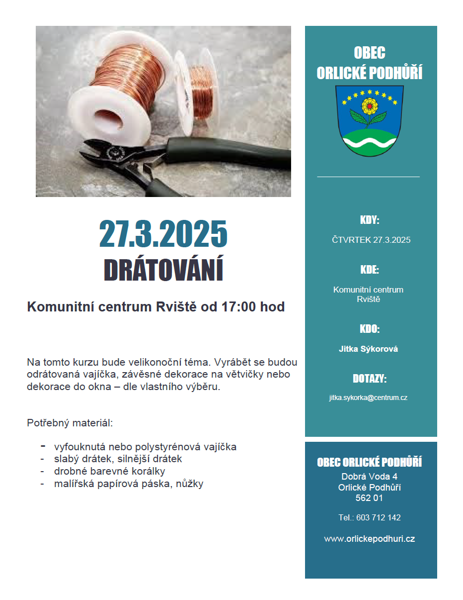 Drátování 27.3.2025