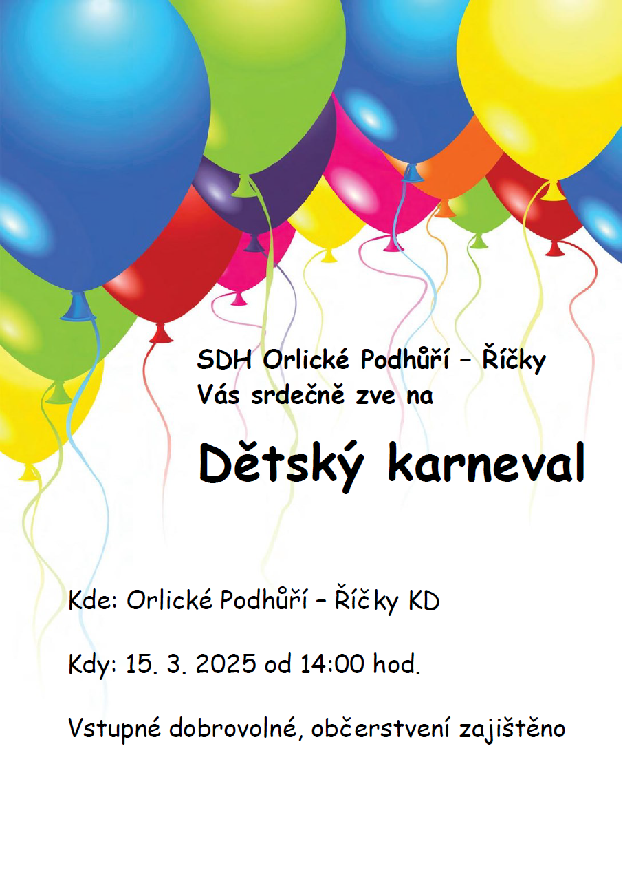 Dětský karneval KD 15.3.2025