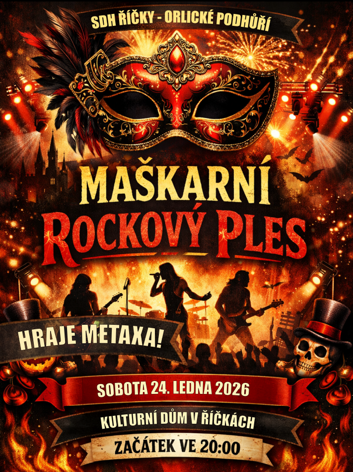 Maškarní ples Říčky 2026